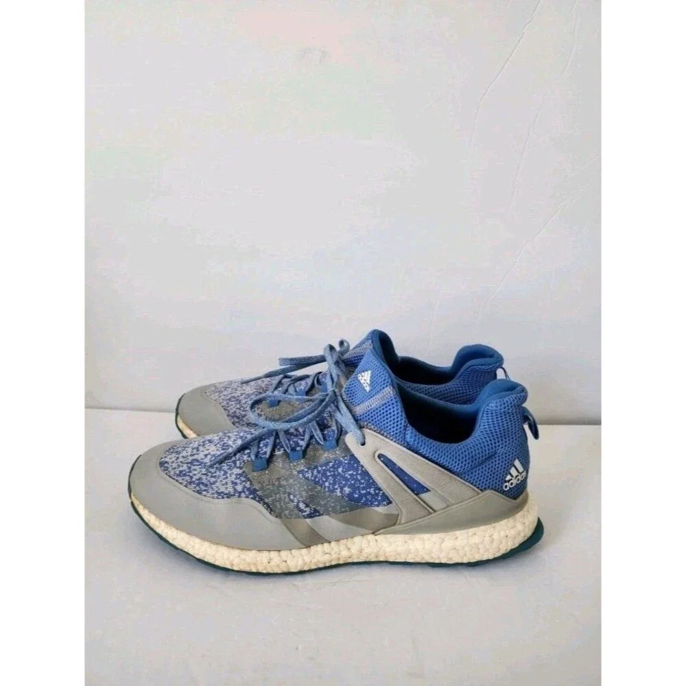 Adidas Crossknit Boost Golf Shoes - Blue & Gray Sneakers - Size 13
